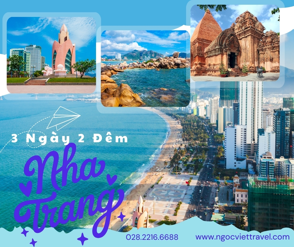 TOUR NHA TRANG 3 NGÀY - KHÁCH SẠN 3,4,5 SAO - TẶNG BUFFET HẢI SẢN + UỐNG BEER KHÔNG GIỚI HẠN